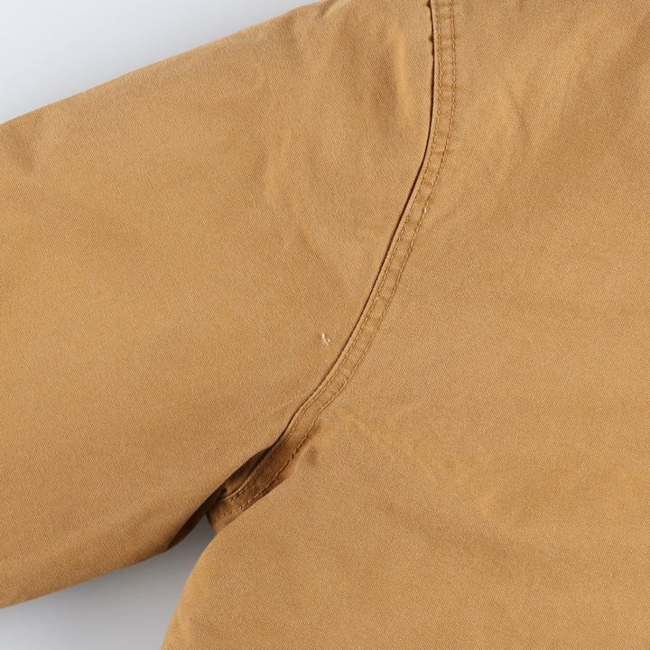 Dickies A LEGEND IN WORK Active Jacket Type, Padded Duck Full-Zip Hoodie, Men's Size L (approx.) cotton ocher yellow type Vintage Second Hand