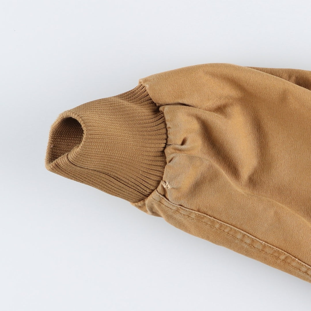 Dickies A LEGEND IN WORK Active Jacket Type, Padded Duck Full-Zip Hoodie, Men's Size L (approx.) cotton ocher yellow type Vintage Second Hand