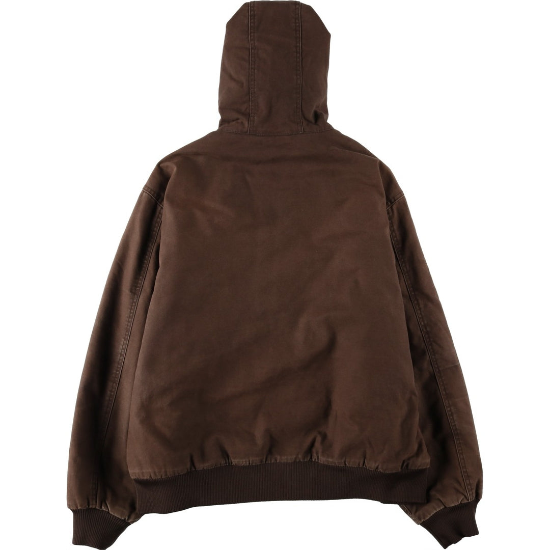 Dickies Active Jacket Type Padded Duck Full Zip Hoodie, Men's XL cotton brown type Vintage Second Hand