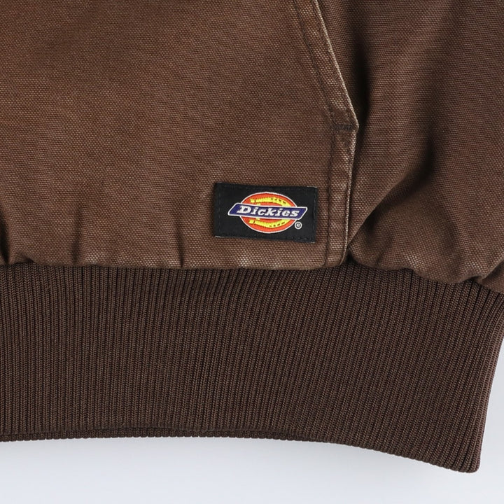 Dickies Active Jacket Type Padded Duck Full Zip Hoodie, Men's XL cotton brown type Vintage Second Hand