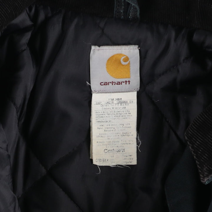 2000'S Carhartt Traditional Padded Duck Work Jacket, Men's Size XL cotton black type Vintage Second Hand