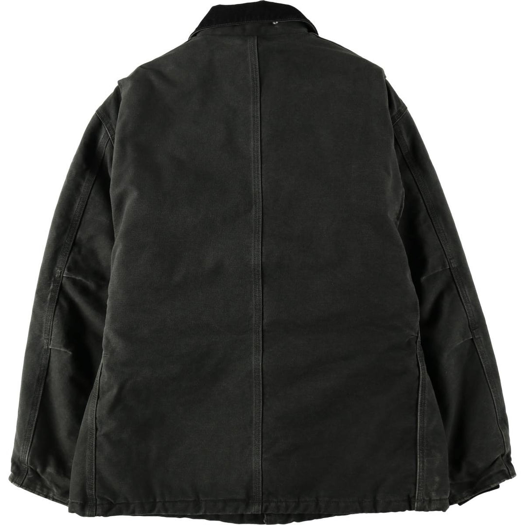 2000'S Carhartt Traditional Padded Duck Work Jacket, Men's Size L cotton Khaki type Vintage Second Hand