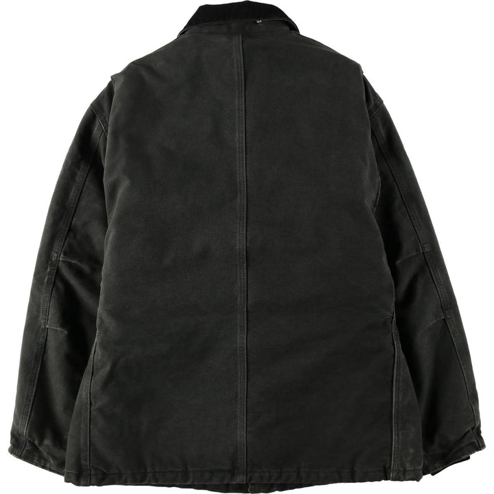 2000'S Carhartt Traditional Padded Duck Work Jacket, Men's Size L cotton Khaki type Vintage Second Hand