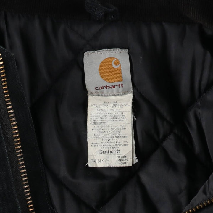 2000'S Carhartt Traditional Padded Duck Work Jacket, Men's Size XL cotton black type Vintage Second Hand