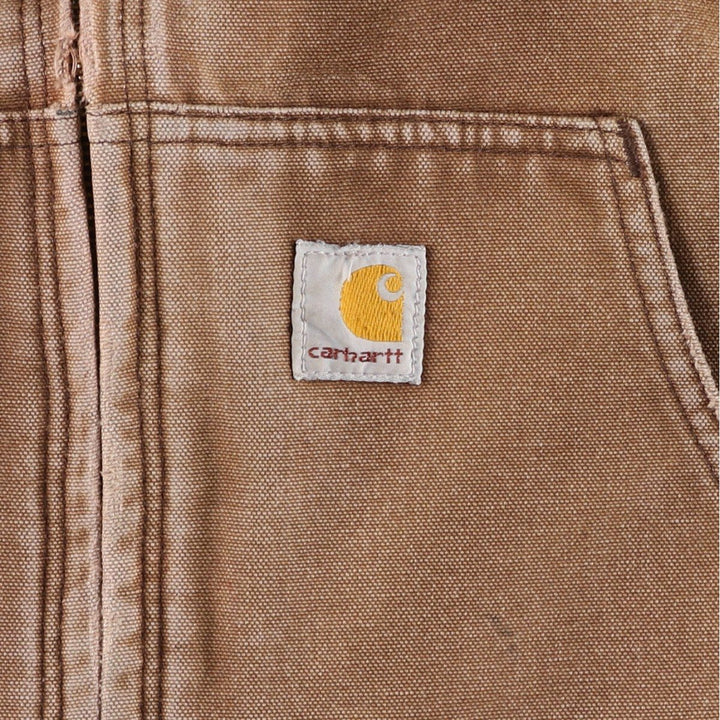 Carhartt Active Jacket, Padded Duck Full-Zip Hoodie, Men's XL unclear brown type Vintage Second Hand
