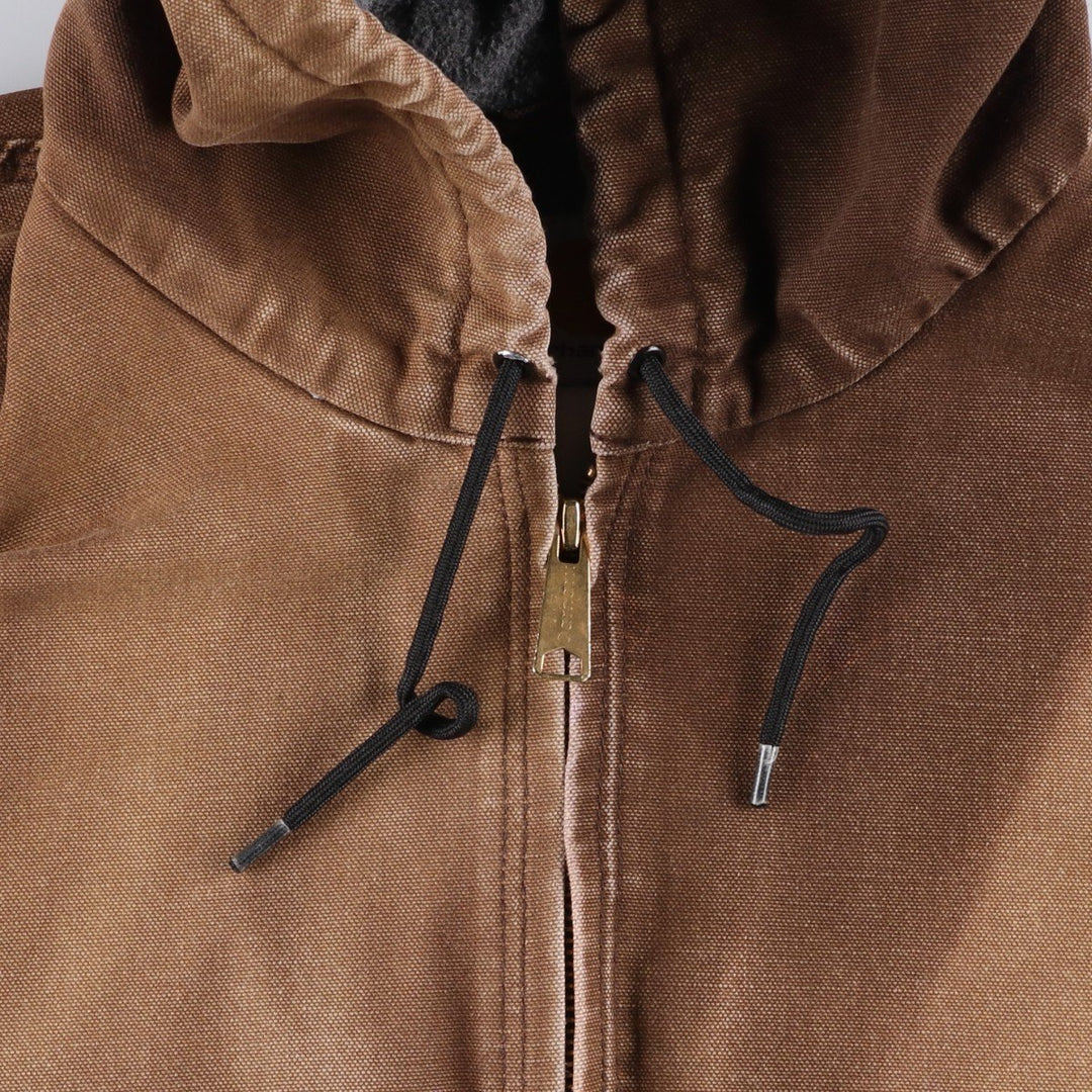 Carhartt Active Jacket, Padded Duck Full-Zip Hoodie, Men's XL unclear brown type Vintage Second Hand