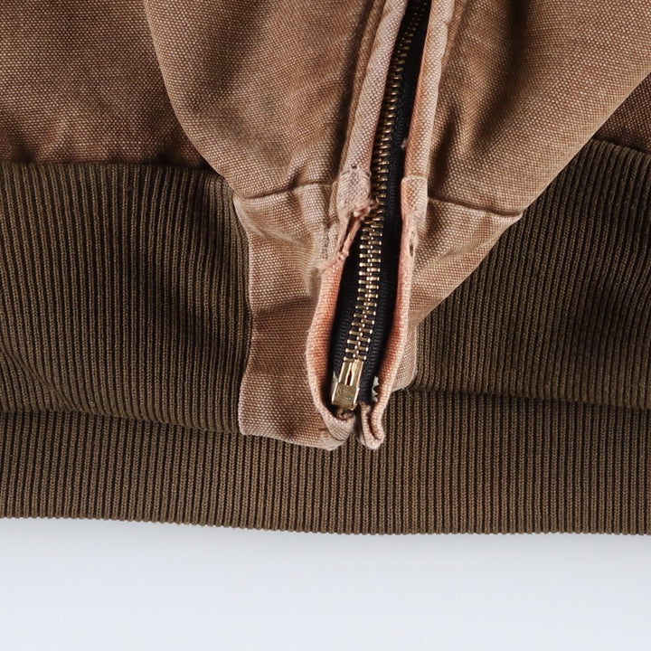 Carhartt Active Jacket, Padded Duck Full-Zip Hoodie, Men's XL unclear brown type Vintage Second Hand