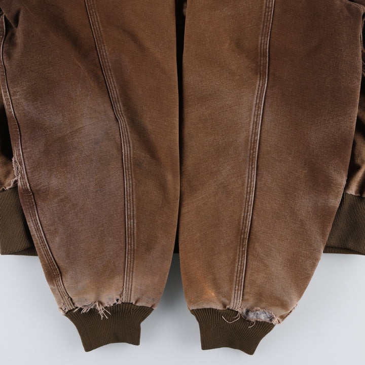 Carhartt Active Jacket, Padded Duck Full-Zip Hoodie, Men's XL unclear brown type Vintage Second Hand