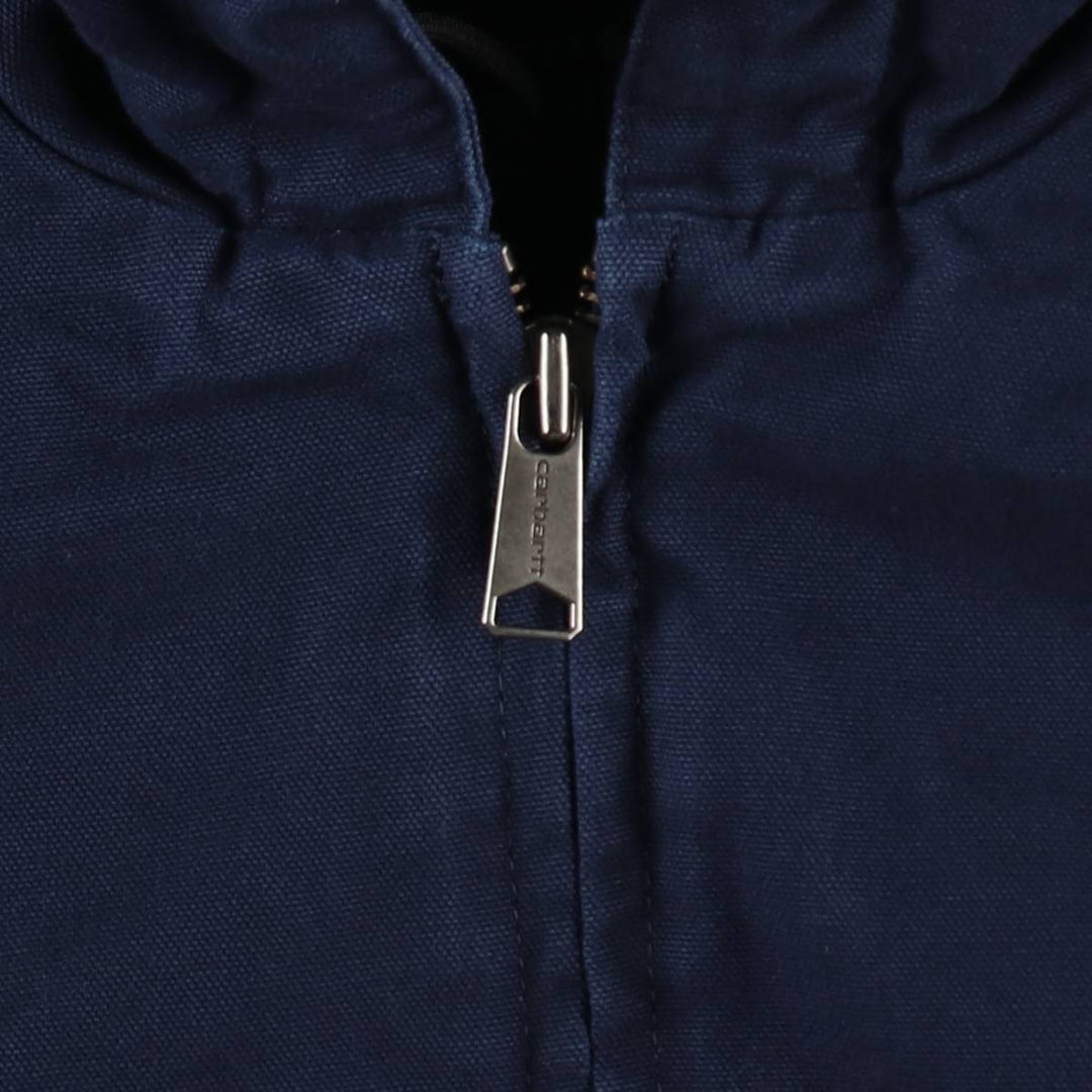 Carhartt Loose Fit Active Jacket, Padded, Duck Full-Zip Hoodie, Men's Size M (approx.) cotton navy blue type Vintage Second Hand