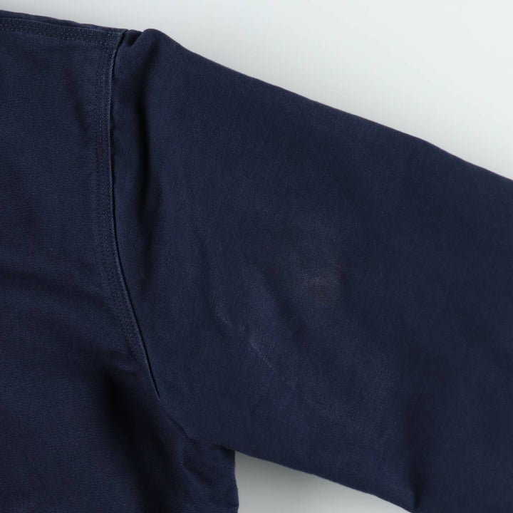 Carhartt Loose Fit Active Jacket, Padded, Duck Full-Zip Hoodie, Men's Size M (approx.) cotton navy blue type Vintage Second Hand