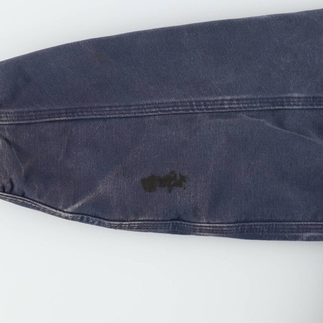 00'S Carhartt Active Jacket, Padded Duck Full Zip Hoodie, Men's Size L cotton navy blue type Vintage Second Hand
