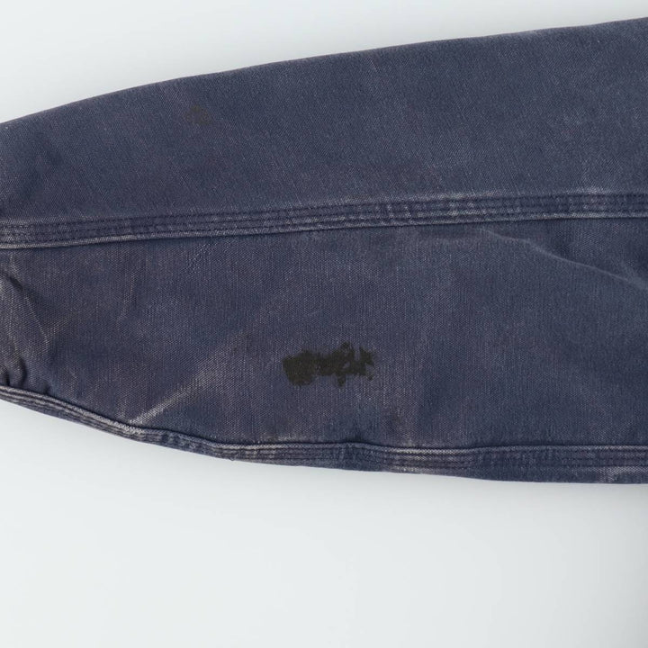 00'S Carhartt Active Jacket, Padded Duck Full Zip Hoodie, Men's Size L cotton navy blue type Vintage Second Hand