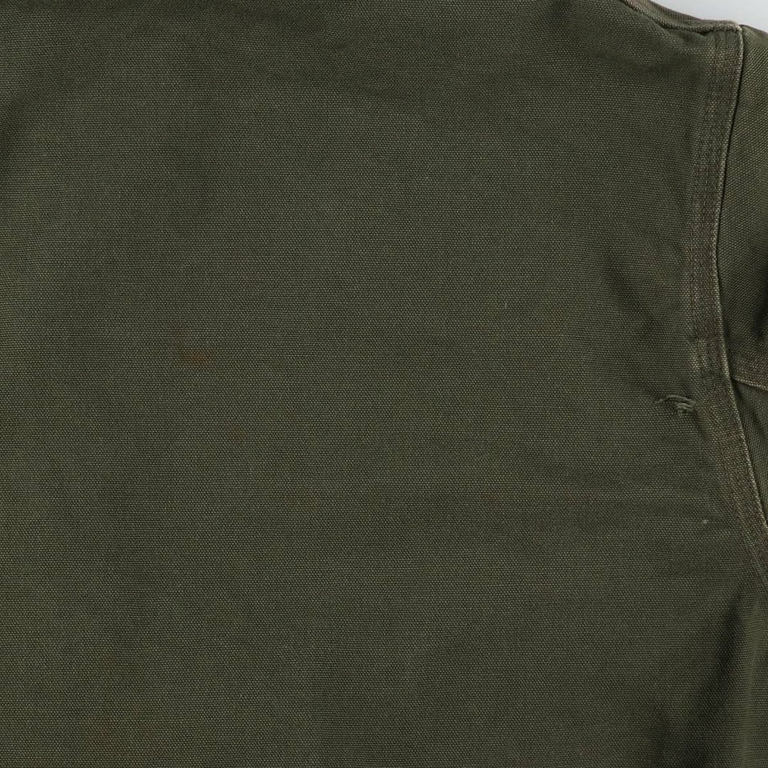 Carhartt Active Jacket Duck Full-Zip Hoodie Men's XL (Equivalent) Vintage unclear Khaki type Vintage Second Hand