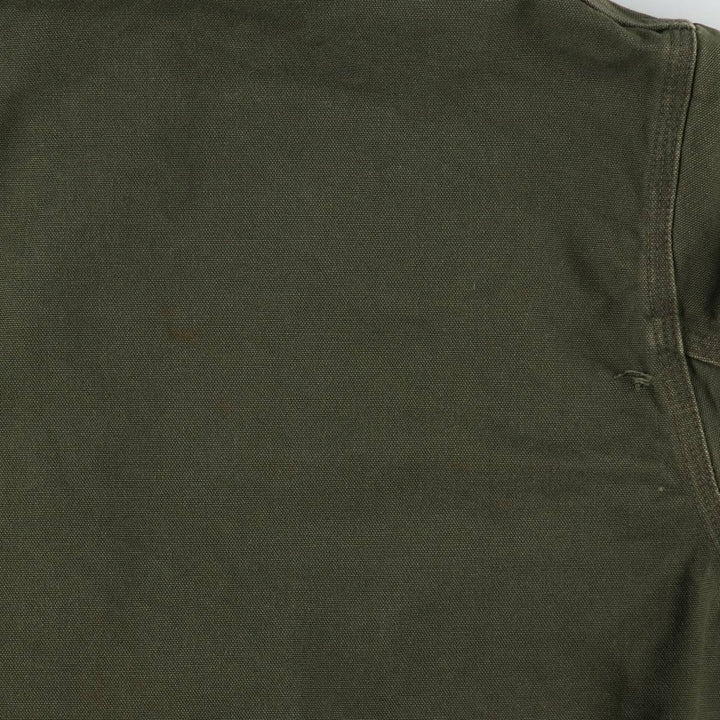 Carhartt Active Jacket Duck Full-Zip Hoodie Men's XL (Equivalent) Vintage unclear Khaki type Vintage Second Hand