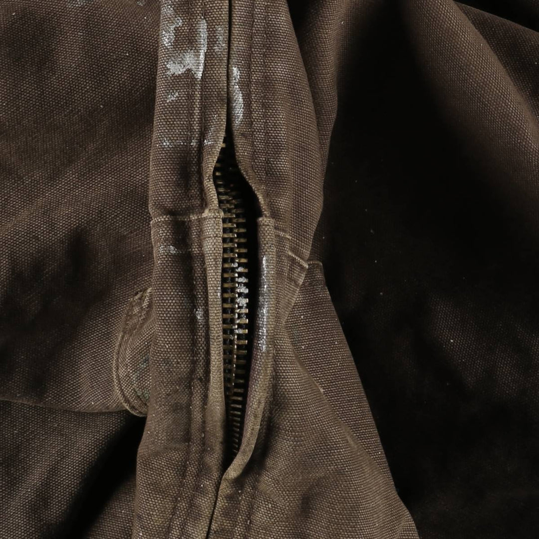 Carhartt Active Jacket, Padded Duck Full-Zip Hoodie, Men's XXL cotton brown type Vintage Second Hand