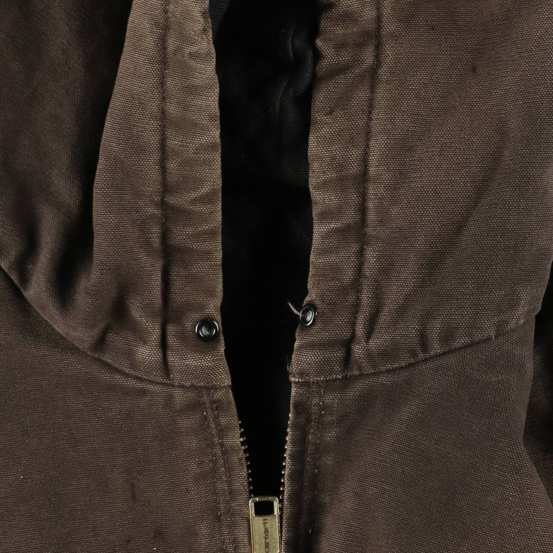Carhartt Active Jacket, Padded Duck Full-Zip Hoodie, Men's XXL cotton brown type Vintage Second Hand