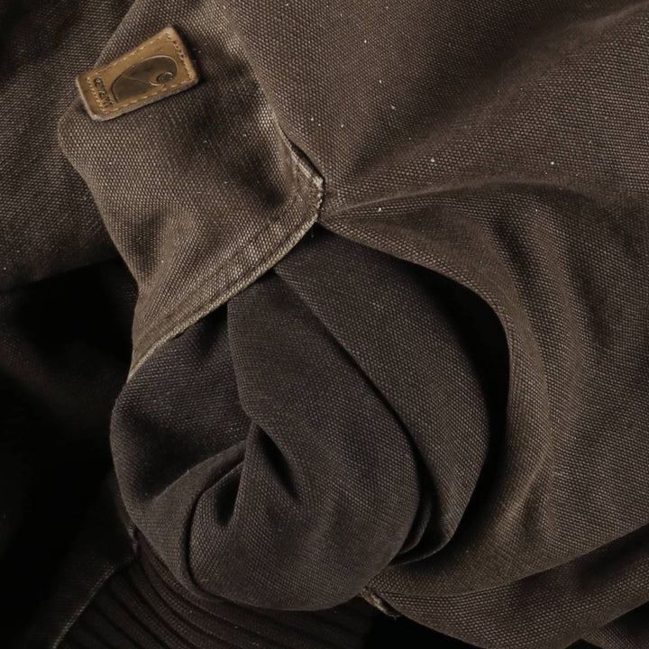 Carhartt Active Jacket, Padded Duck Full-Zip Hoodie, Men's XXL cotton brown type Vintage Second Hand