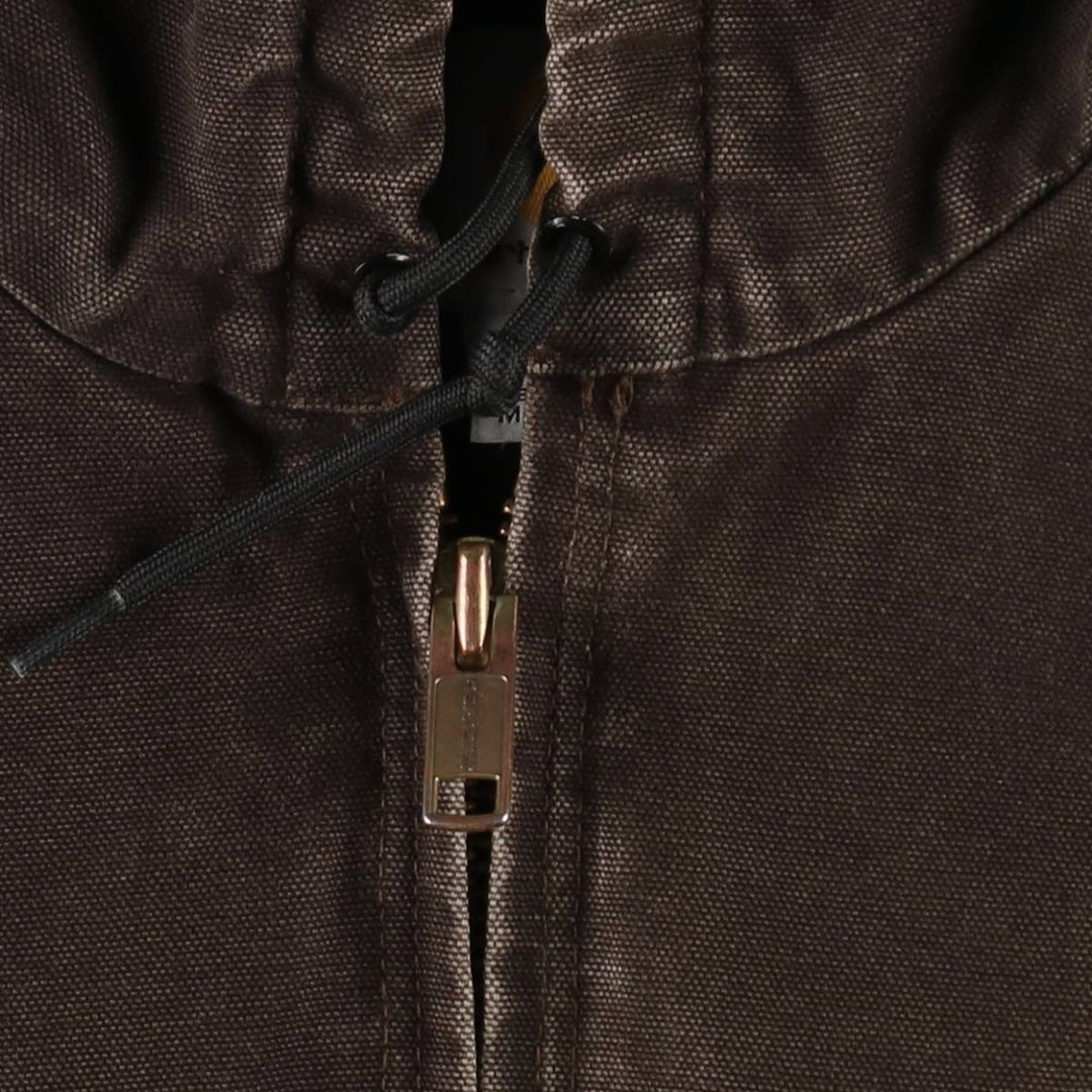 Carhartt Active Jacket, Padded Duck Full-Zip Hoodie, Men's XL cotton brown type Vintage Second Hand