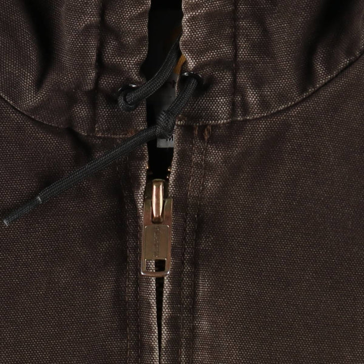 Carhartt Active Jacket, Padded Duck Full-Zip Hoodie, Men's XL cotton brown type Vintage Second Hand