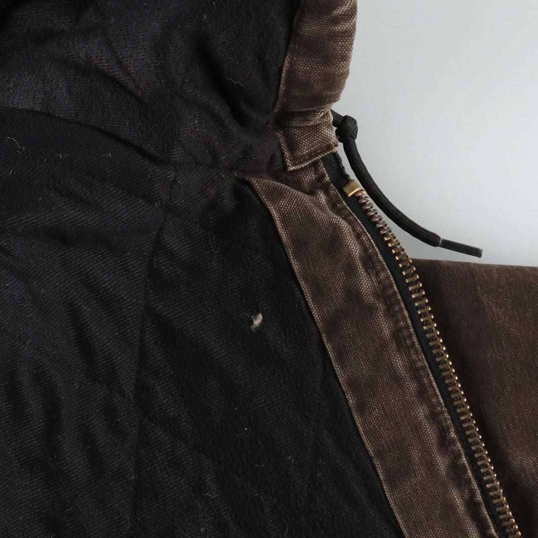 Carhartt Active Jacket, Padded Duck Full-Zip Hoodie, Men's XL cotton brown type Vintage Second Hand
