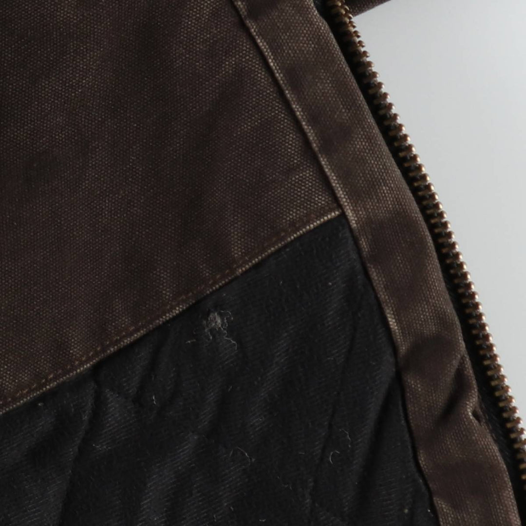 Carhartt Active Jacket, Padded Duck Full-Zip Hoodie, Men's XL cotton brown type Vintage Second Hand