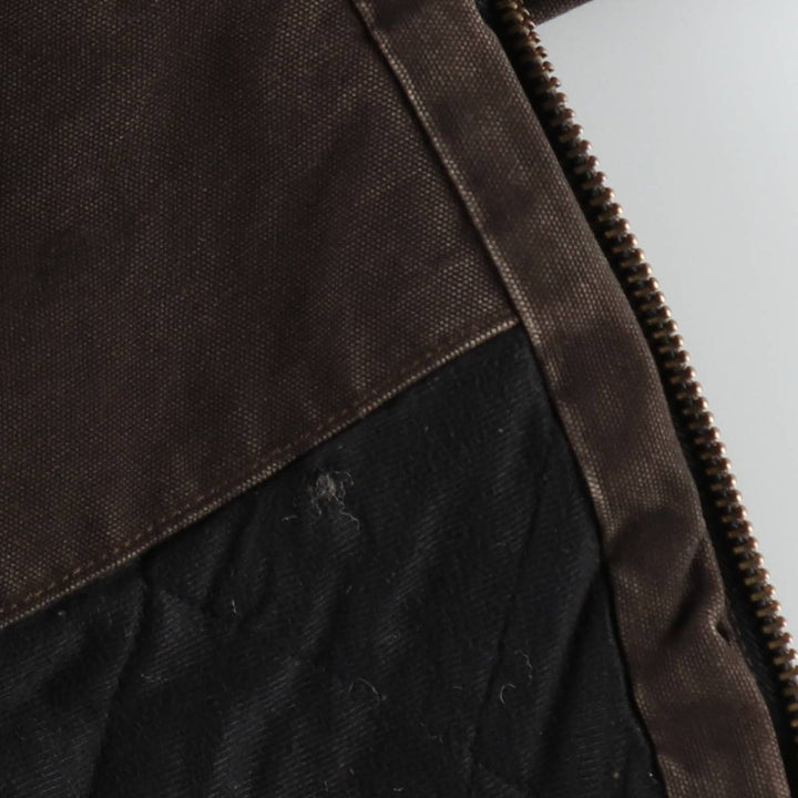 Carhartt Active Jacket, Padded Duck Full-Zip Hoodie, Men's XL cotton brown type Vintage Second Hand
