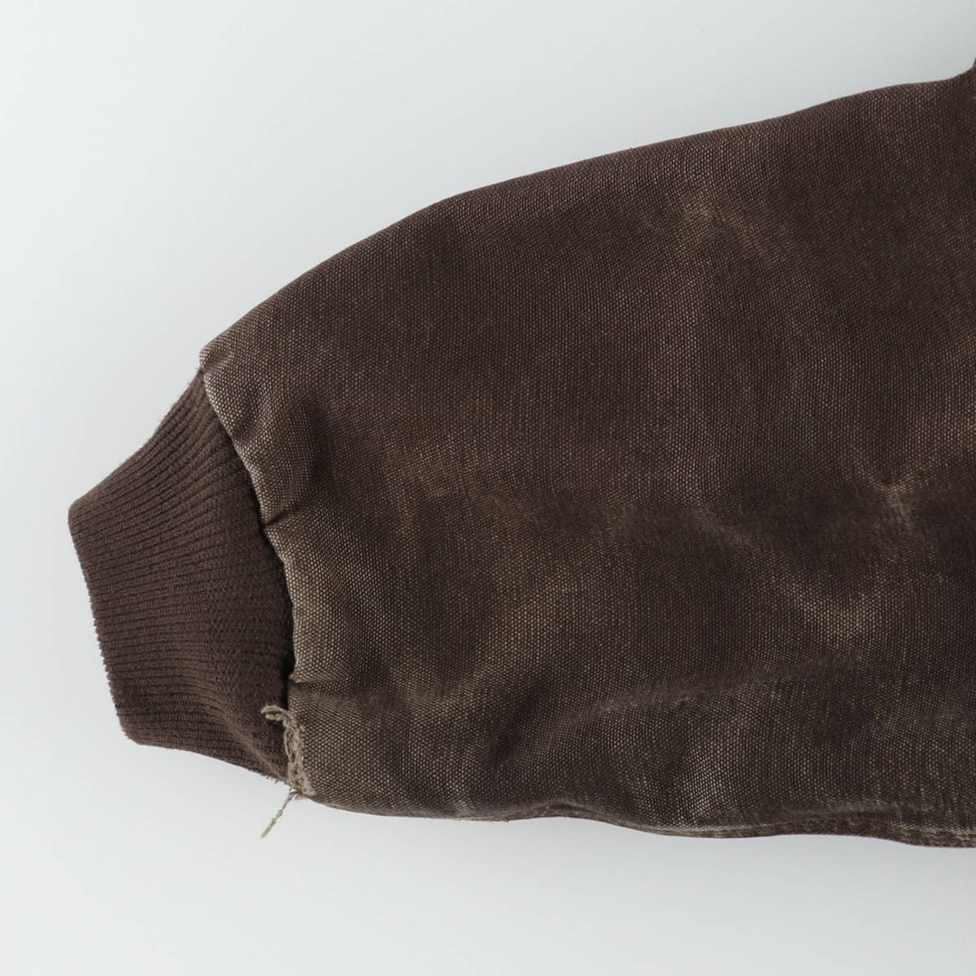 Carhartt Active Jacket, Padded Duck Full-Zip Hoodie, Men's XL cotton brown type Vintage Second Hand