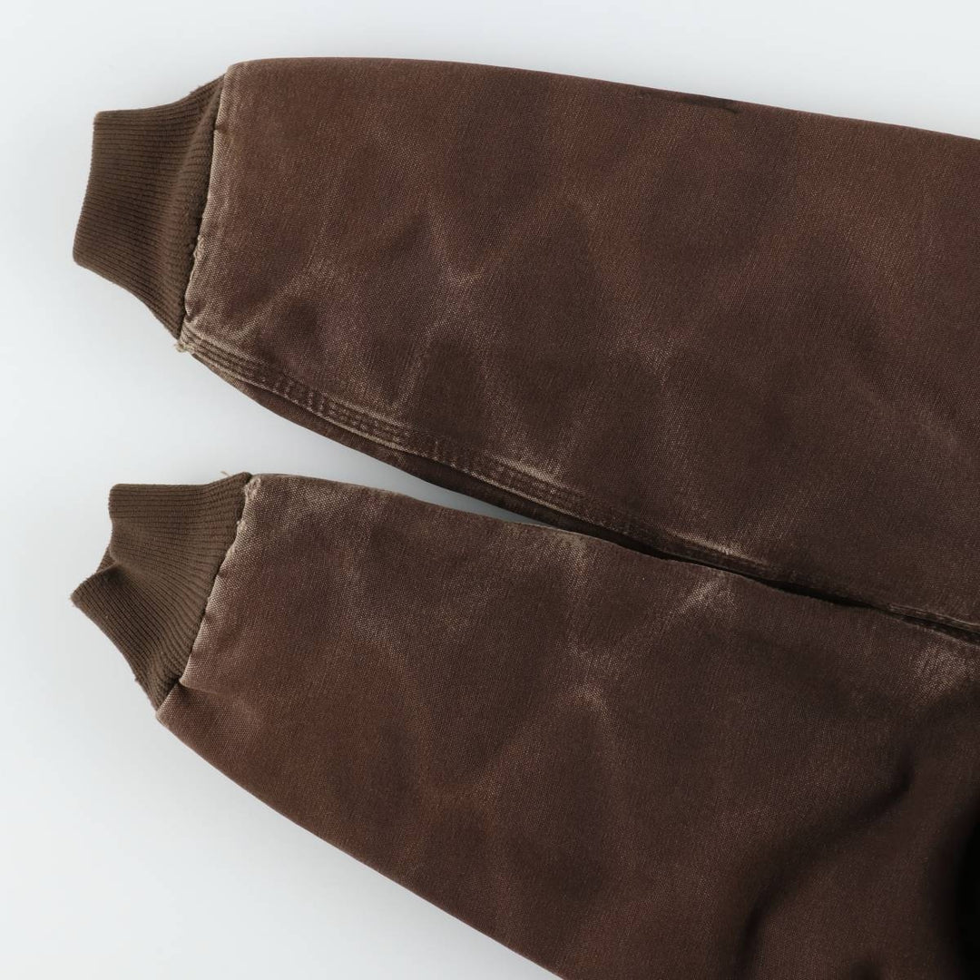 Carhartt Active Jacket, Padded Duck Full-Zip Hoodie, Men's Size Medium cotton brown type Vintage Second Hand