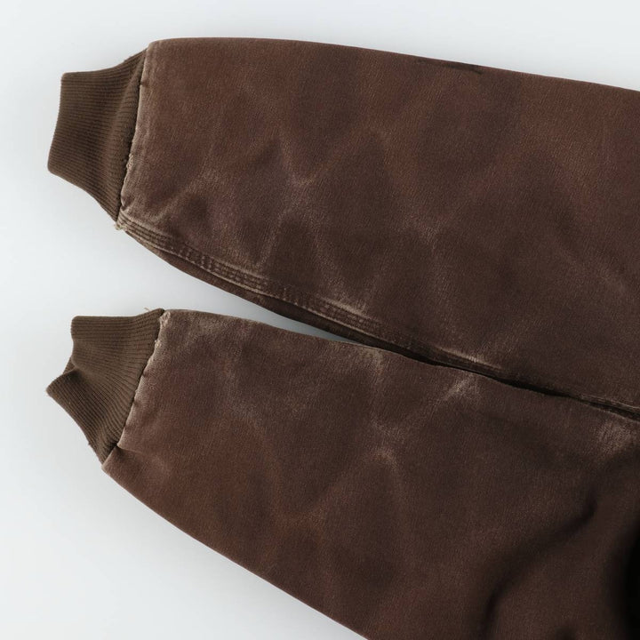 Carhartt Active Jacket, Padded Duck Full-Zip Hoodie, Men's Size Medium cotton brown type Vintage Second Hand