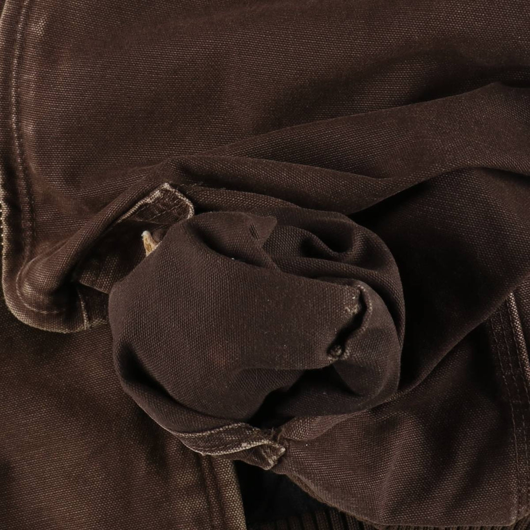 Carhartt Active Jacket, Padded Duck Full-Zip Hoodie, Men's Size Medium cotton brown type Vintage Second Hand