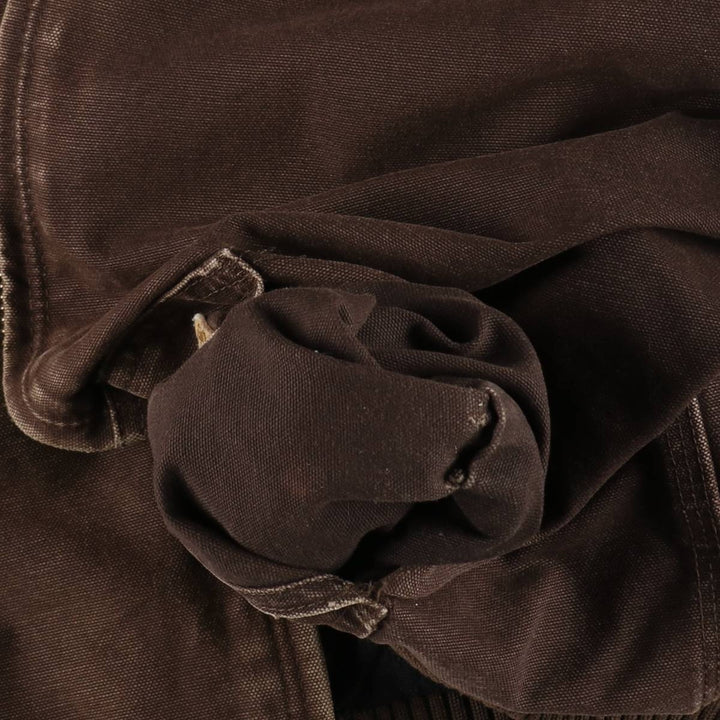 Carhartt Active Jacket, Padded Duck Full-Zip Hoodie, Men's Size Medium cotton brown type Vintage Second Hand