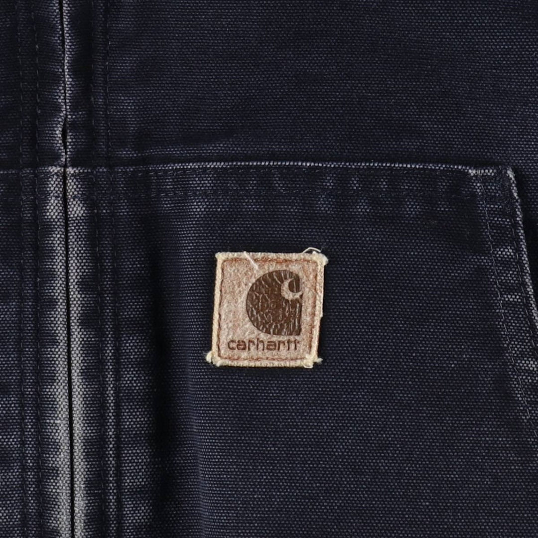 Carhartt Active Jacket, Padded Duck Full-Zip Hoodie, Men's XXL cotton navy blue type Vintage Second Hand