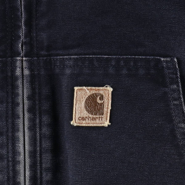 Carhartt Active Jacket, Padded Duck Full-Zip Hoodie, Men's XXL cotton navy blue type Vintage Second Hand