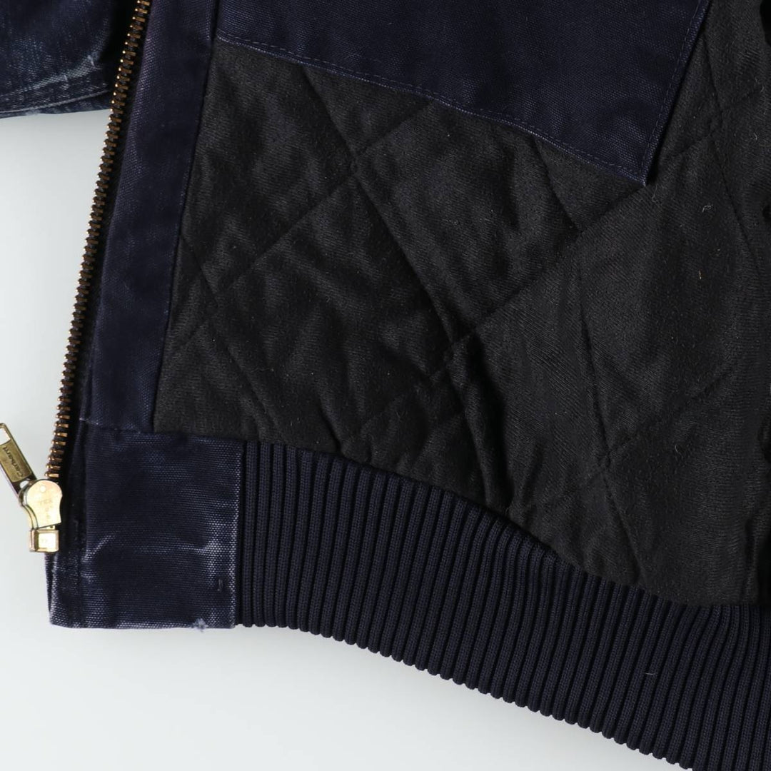 Carhartt Active Jacket, Padded Duck Full-Zip Hoodie, Men's XXL cotton navy blue type Vintage Second Hand