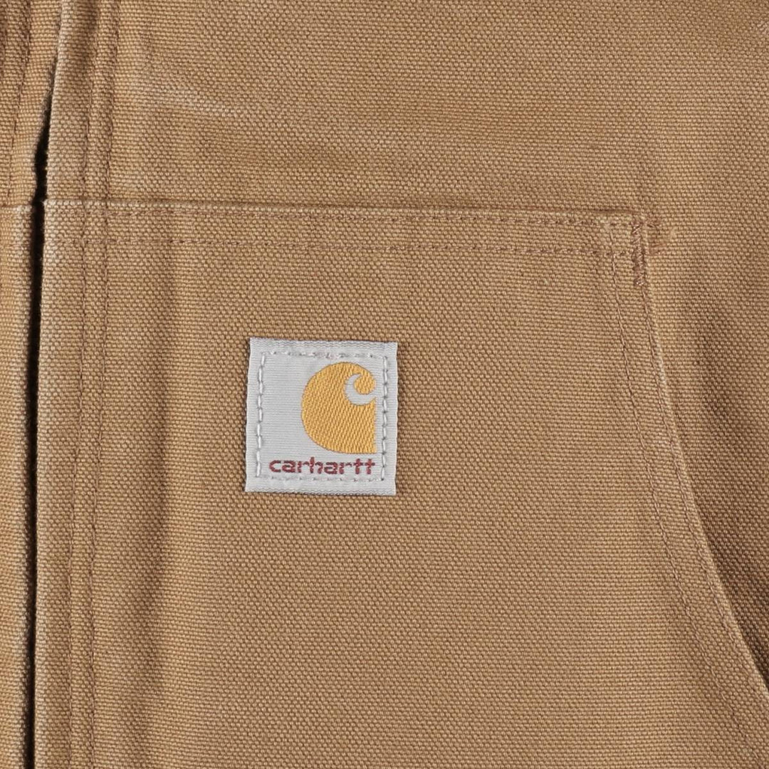 Carhartt Active Jacket, Padded Duck Full-Zip Hoodie, Men's XXL cotton ocher yellow type Vintage Second Hand