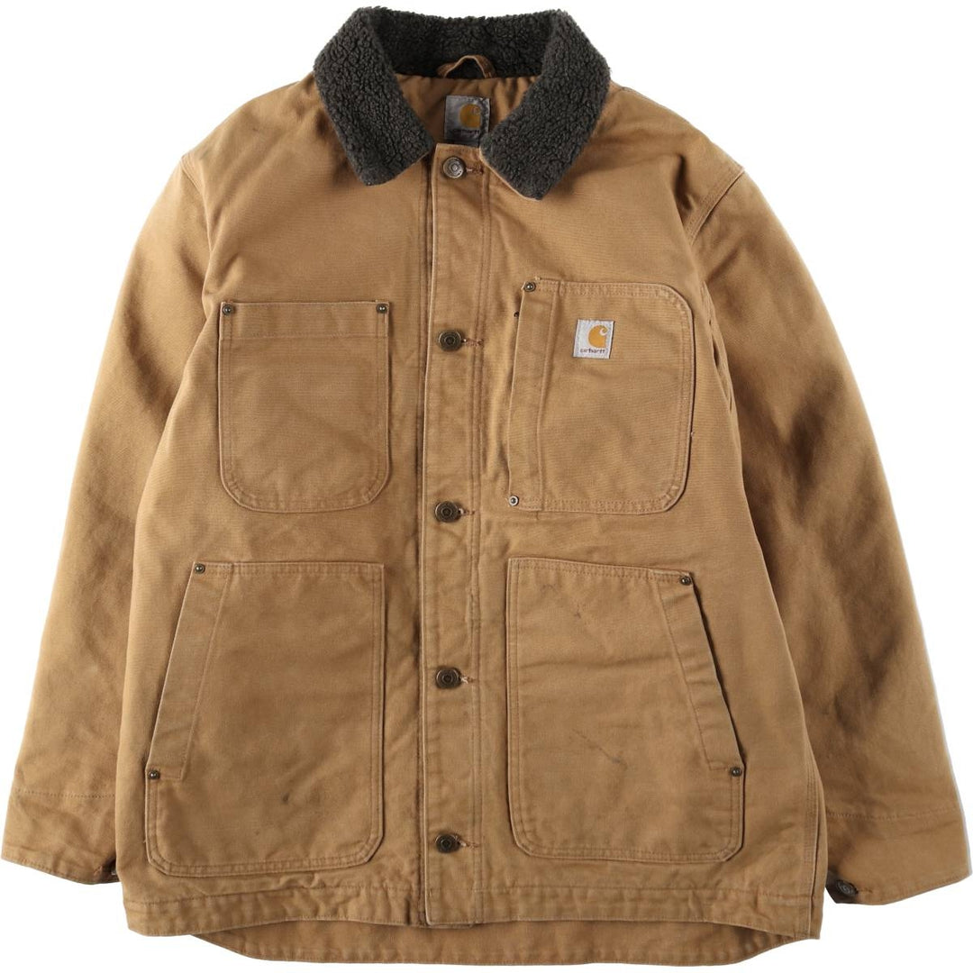 Carhartt FULL SWING Padded Duck Coveralls, Men's Size L (approx.) cotton ocher yellow type Vintage Second Hand