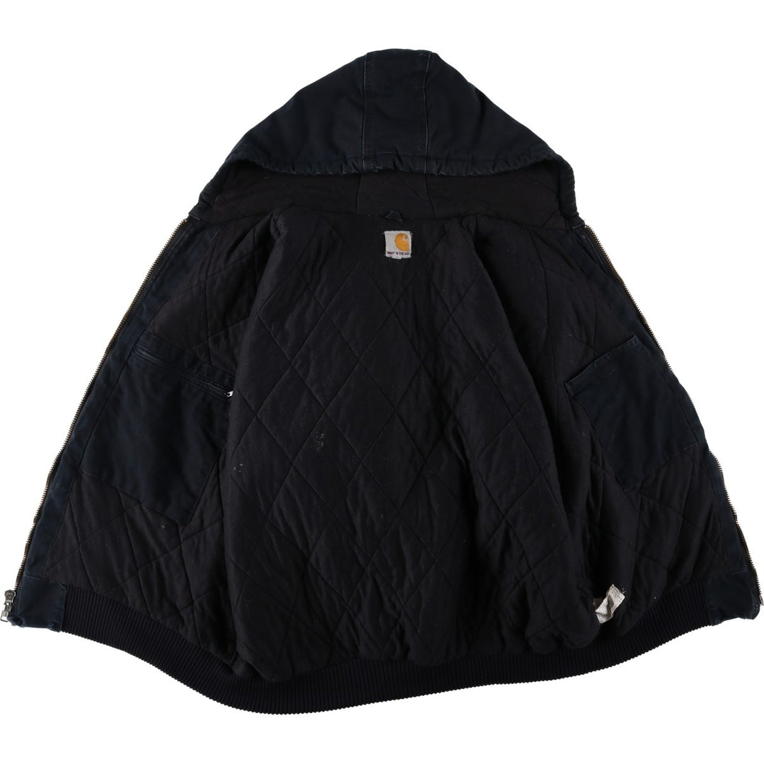 Carhartt Active Jacket, Padded Duck Full Zip Parka, Made in USA, Men's XL cotton black type Vintage Second Hand