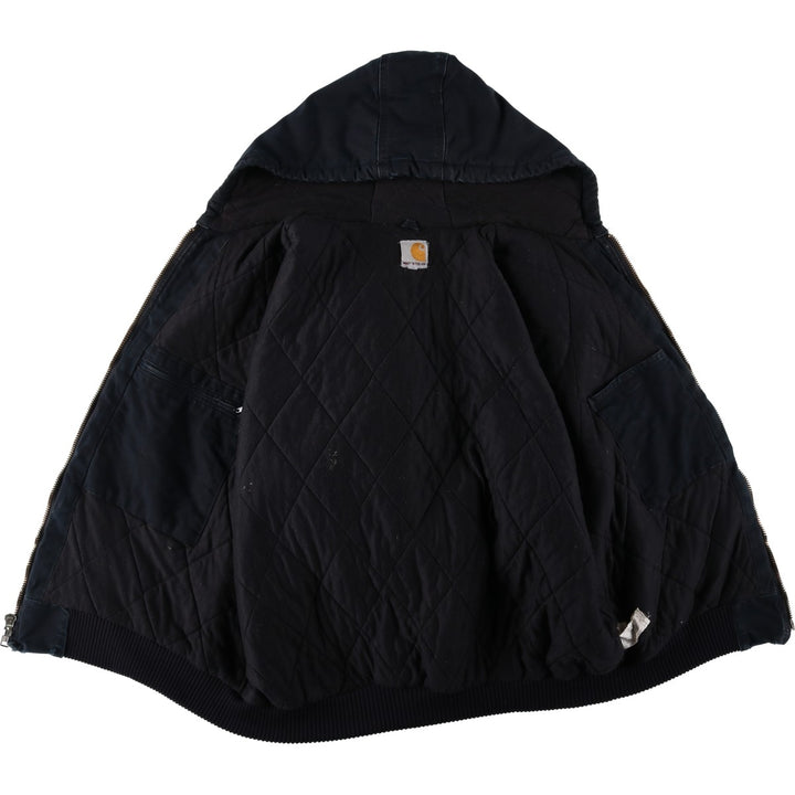 Carhartt Active Jacket, Padded Duck Full Zip Parka, Made in USA, Men's XL cotton black type Vintage Second Hand