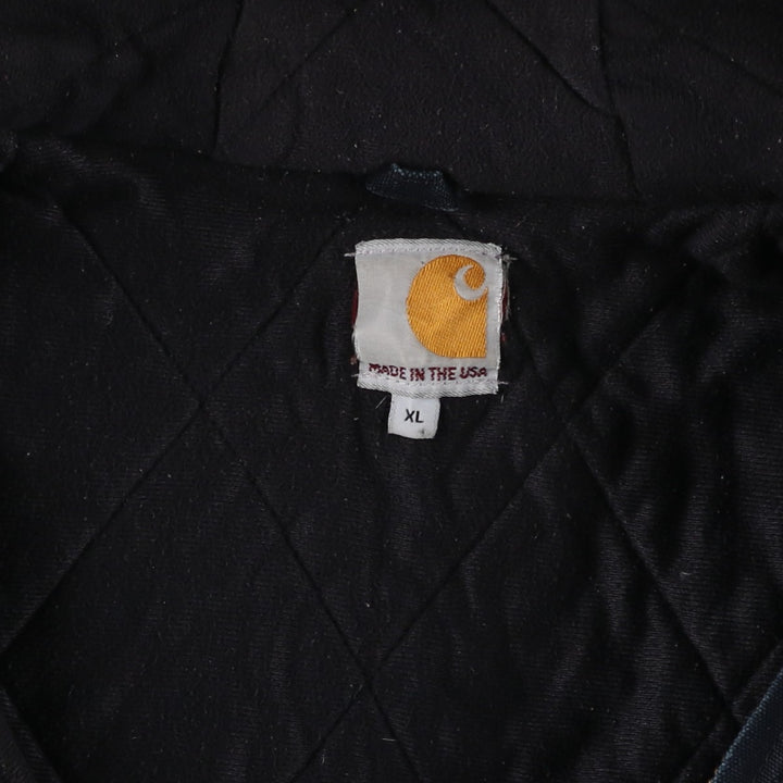 Carhartt Active Jacket, Padded Duck Full Zip Parka, Made in USA, Men's XL cotton black type Vintage Second Hand