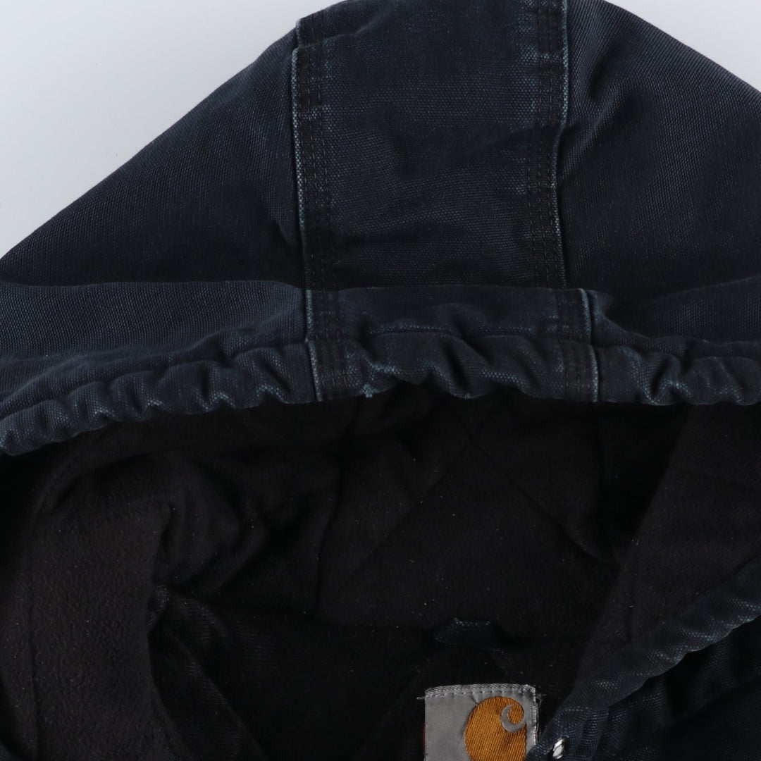 Carhartt Active Jacket, Padded Duck Full Zip Parka, Made in USA, Men's XL cotton black type Vintage Second Hand