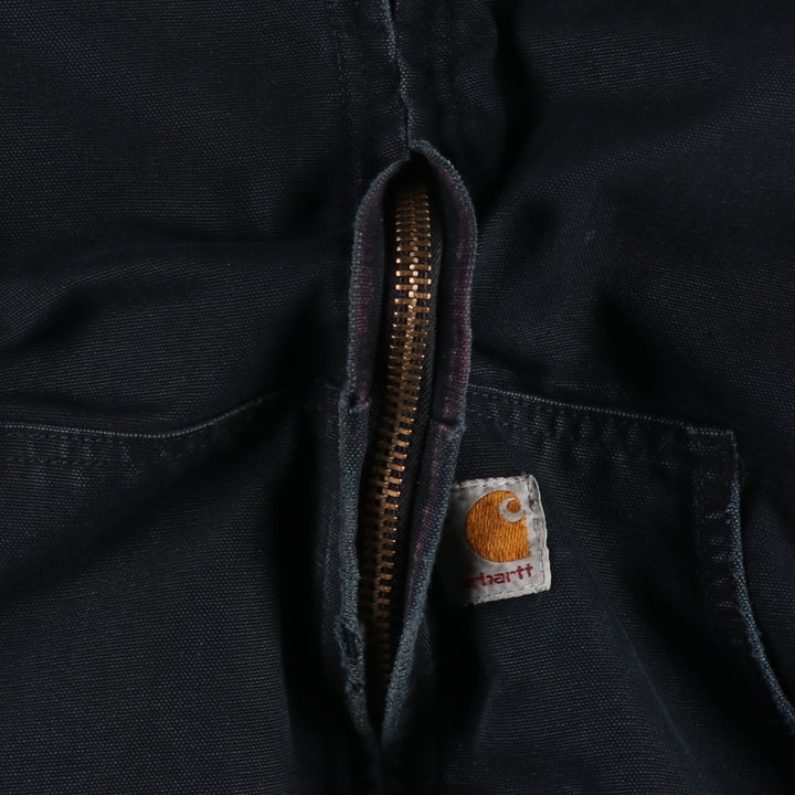 Carhartt Active Jacket, Padded Duck Full Zip Parka, Made in USA, Men's XL cotton black type Vintage Second Hand
