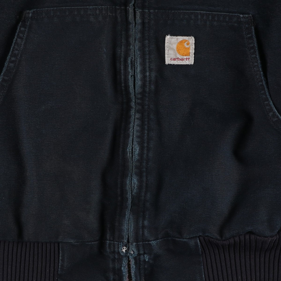 Carhartt Active Jacket, Padded Duck Full Zip Parka, Made in USA, Men's XL cotton black type Vintage Second Hand