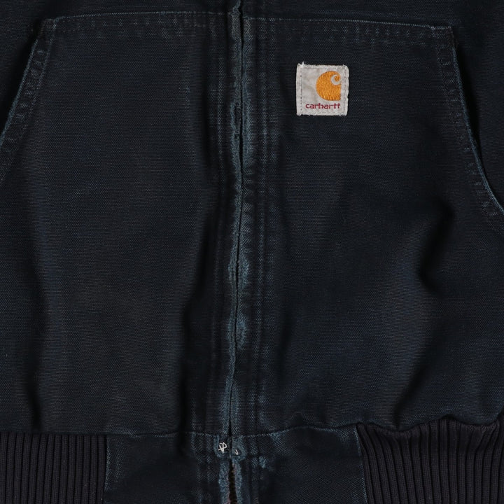 Carhartt Active Jacket, Padded Duck Full Zip Parka, Made in USA, Men's XL cotton black type Vintage Second Hand