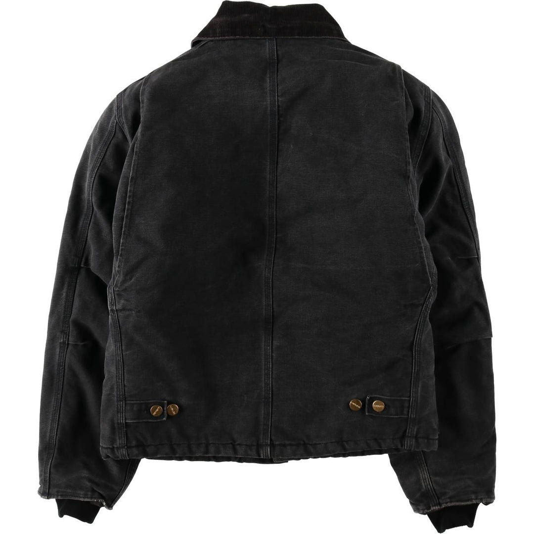 80s-90'S Carhartt Traditional Padded Duck Work Jacket, Made in USA, Men's Size L unclear black type Vintage Second Hand