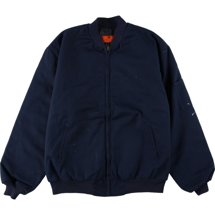 ~90'S Red Kap Work Blouson, Men's Size L (approx.), Vintage polyester navy blue type Vintage Second Hand