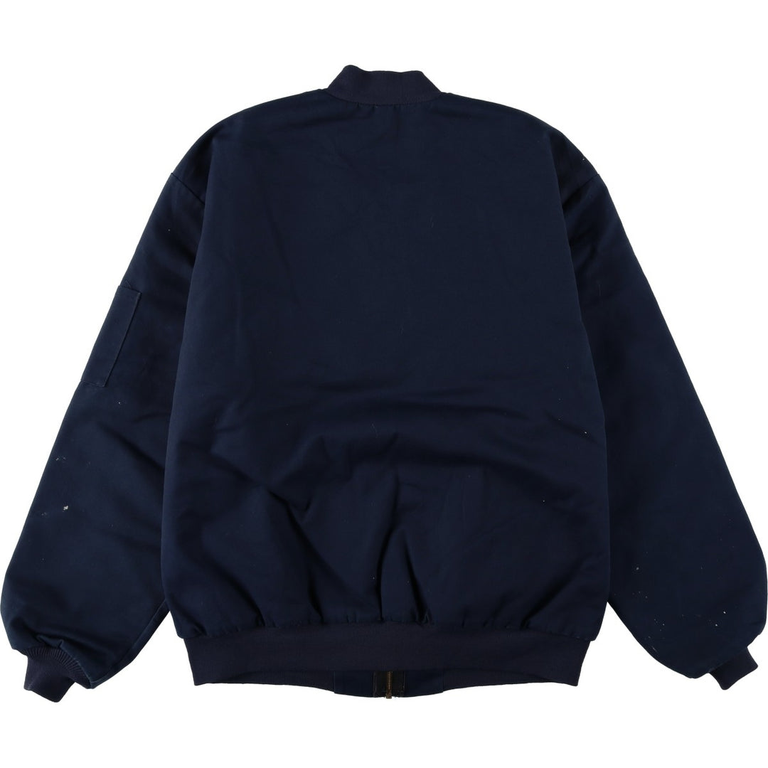~90'S Red Kap Work Blouson, Men's Size L (approx.), Vintage polyester navy blue type Vintage Second Hand