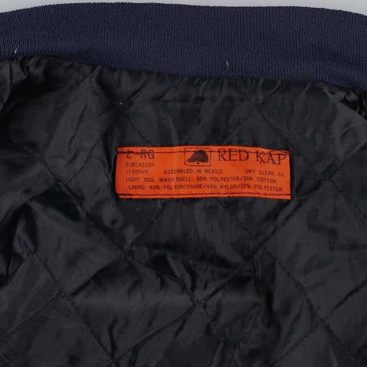 ~90'S Red Kap Work Blouson, Men's Size L (approx.), Vintage polyester navy blue type Vintage Second Hand