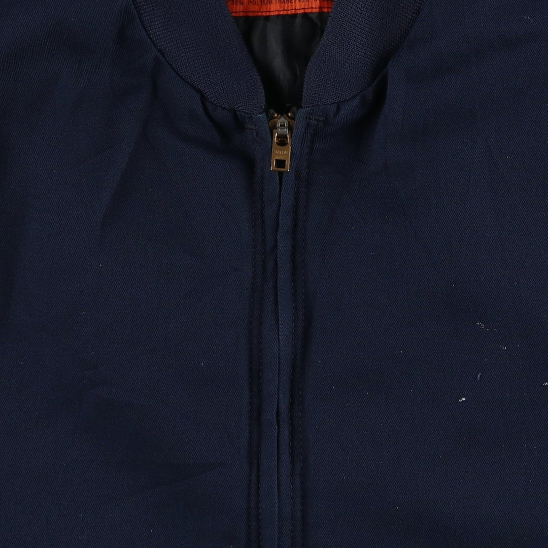 ~90'S Red Kap Work Blouson, Men's Size L (approx.), Vintage polyester navy blue type Vintage Second Hand