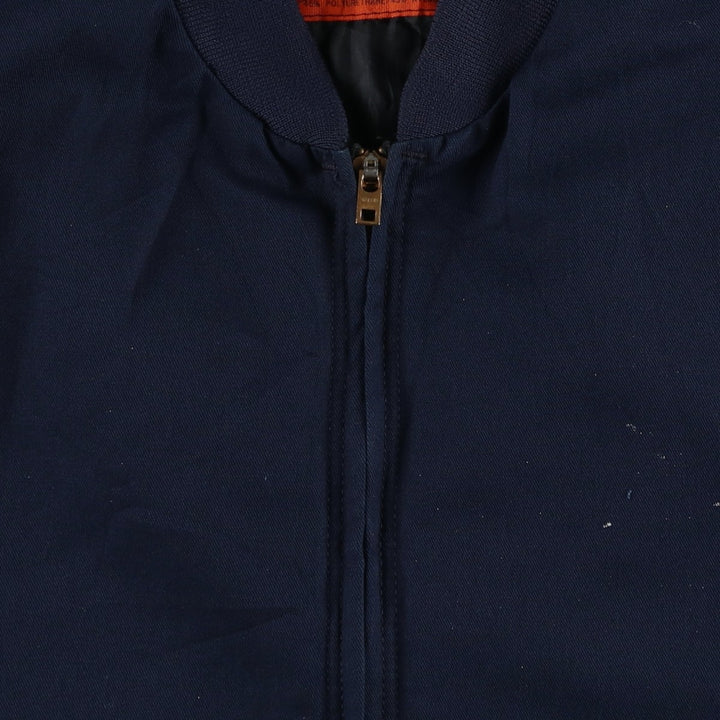 ~90'S Red Kap Work Blouson, Men's Size L (approx.), Vintage polyester navy blue type Vintage Second Hand