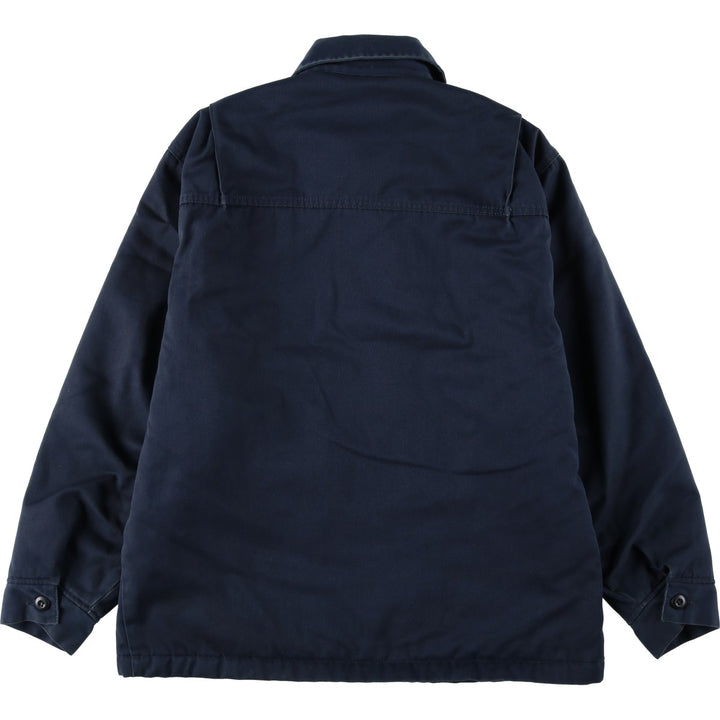Dickies padded work jacket, men's size XL polyester navy blue type Vintage Second Hand